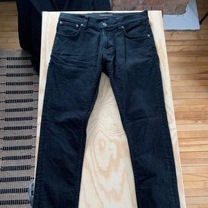Nudie Jeans Men's Tight Terry Ever Black 30/34
